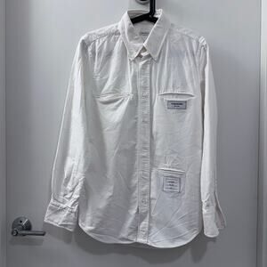 Thom Browne White Oxford Shirt Made in Italy Size 1